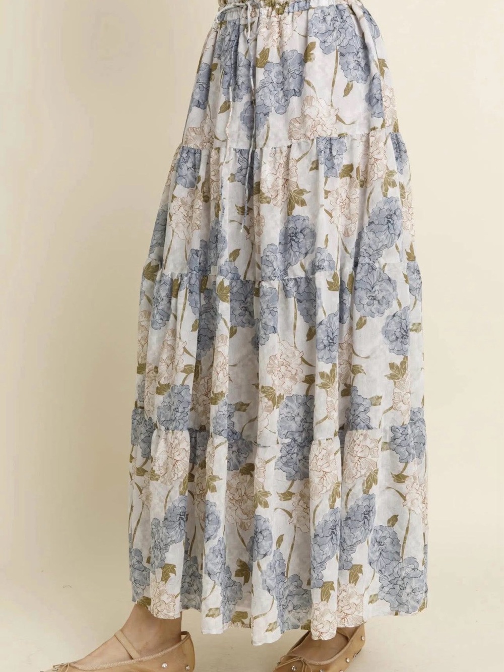 Lš©µVE!!! NIB Hydrangea Maxi Skirt Set Sz Medium 8 10 Tuckernuck - Picture 4 of 6